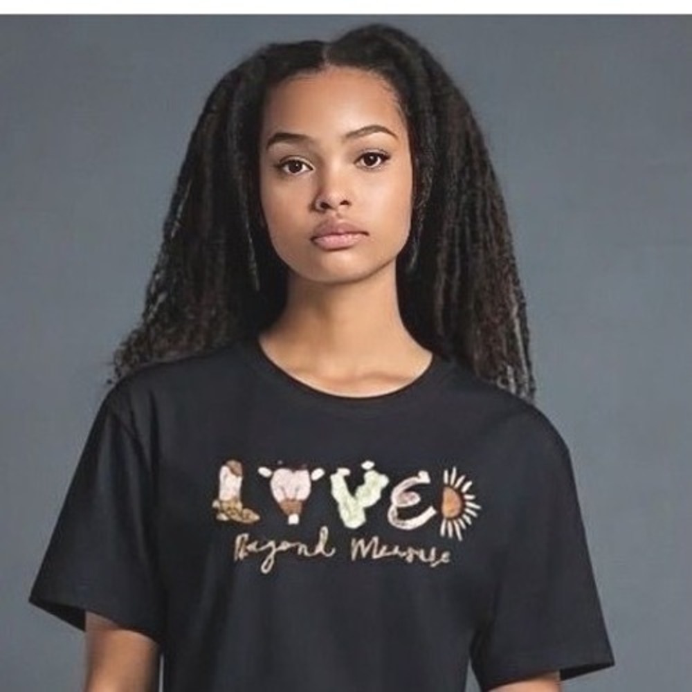 "Loved Beyond Measure" Embellished Sequin Tee